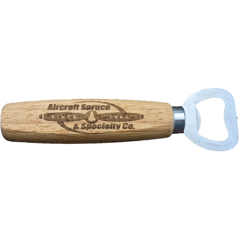 Aircraft Spruce Wood Handle Bottle Opener | Aircraft Spruce Canada