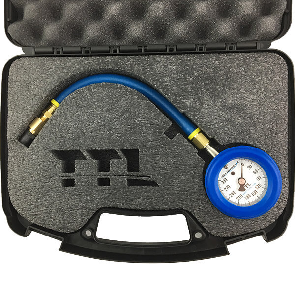 Tire air pressure clearance gauge