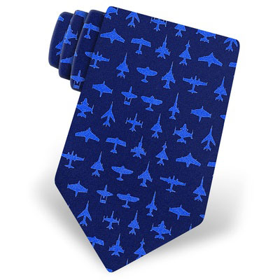 Fly Guy Tie by Alynn - Navy Blue Silk