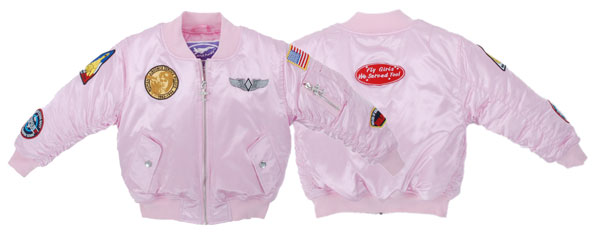 MA-1 Pink Flight Jackets - 7 Patch | Aircraft Spruce Canada